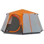 Coleman Cortes Octagon 8 Rundzelt Campingzelt Tipizelt 8-Personen 396x396cm Camping grau orange 1B-Ware