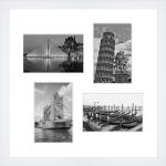 Weiße Brayden Studio Collage Bilderrahmen & Galerierahmen aus Holz 13x18 