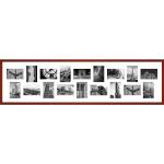 Rote Collage Bilderrahmen & Galerierahmen aus Holz 9x13 