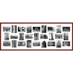 Rote Collage Bilderrahmen & Galerierahmen aus Holz 
