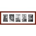 Rote Collage Bilderrahmen & Galerierahmen aus Holz 10x15 