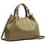 Shopper COLLEZIONE ALESSANDRO "Flecht" grün (khaki) Damen Taschen Handtaschen aus softem Material