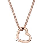 Silberne Elegante Herzketten aus Silber mit Zertifikat für Damen zum Valentinstag 