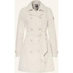 Cremefarbene Colmar Trenchcoats mit Reißverschluss aus Polyester für Damen Größe L 