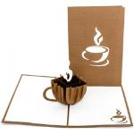 Dunkelbraune Einladungskarten & Einladungen mit Kaffee-Motiv 