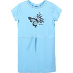 Reduzierte Hellblaue Color Kids Rundhals-Ausschnitt Kinderkleider aus Polyester für Mädchen Größe 110 