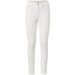 Cremefarbene TCHIBO Slim Fit Jeans mit Reißverschluss aus Baumwolle für Damen Größe L 