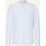 Hellblaue Casual Colours & Sons Stehkragen Stehkragenhemden aus Baumwolle für Herren Größe S 