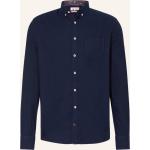 Reduzierte Dunkelblaue Colours & Sons Button Down Kragen Modern Fit Hemden aus Baumwolle für Herren 