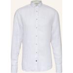Weiße Colours & Sons Kentkragen Hemden mit Kent-Kragen aus Leinen für Herren 