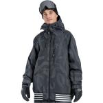 Schwarze Wasserdichte College-Jacken mit Kapuze für Herren Größe L 