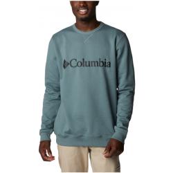 Columbia - Columbia Logo Fleece Crew - Pullover Gr L - Regular türkis