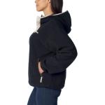 Schwarze Columbia Kapuzenjacken aus Fleece für Damen Größe S 