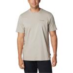 Graue Streetwear Kurzärmelige Columbia T-Shirts aus Baumwolle für Herren Größe M 