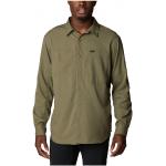 Olivgrüne Columbia Silver Ridge Outdoor-Hemden aus Polyester für Herren Größe L 