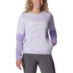 Reduzierte Pinke Color Blocking Columbia Windgates Rundhals-Ausschnitt Damensweatshirts aus Polyester Größe L 