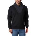 Schwarze Streetwear Columbia Herrensweatshirts aus Fleece mit Kapuze Größe S für den für den Herbst 