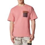 Pinke Streetwear Columbia T-Shirts für Herren Größe L 
