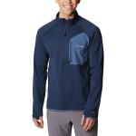 Marineblaue Sportliche Columbia Triple Canyon Stehkragen Herrenfleecepullover & Herrenfleeceshirts aus Fleece Größe S 
