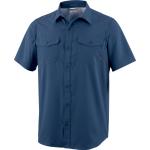Marineblaue Kurzärmelige Herrenkurzarmhemden aus Polyester Größe 5 XL für den für den Sommer 