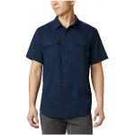 Blaue Kurzärmelige Columbia Outdoor-Hemden aus Polyester für Herren Größe XL 