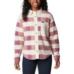 Pinke Columbia Shirtjacken aus Fleece für Damen Größe XL für den für den Winter 