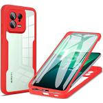 Rote Xiaomi 13 Hüllen Art: Bumper Cases durchsichtig aus Polycarbonat stoßfest für Herren 
