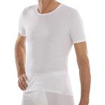 Weiße Kurzärmelige COMAZO Kurzarm-Unterhemden aus Baumwolle für Herren Größe XL 