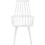 Sessel Comback plastikmaterial weiß /mit 4 Holzfüßen - Kartell - Weiß