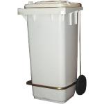 Weiße Mülltonnenboxen 201l - 300l aus Kunststoff 