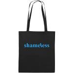 Comedy Bags - Shameless - Logo - Jutebeutel - Lange Henkel - 38x42cm - Farbe: Schwarz/Blau