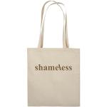 Comedy Bags - Shameless - Logo - Jutebeutel - Lange Henkel - 38x42cm - Farbe: Natural/Hellbraun