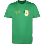 Comedy Shirts - Kamerun Trikot - Wappen: Klein - Wunsch - Jungen Trikot - Grün/Gelb Gr. 122-128