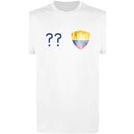 Comedy Shirts - Kolumbien Trikot - Wappen: Klein - Wunsch - Damen Trikot - Weiss/Royalblau Gr. XS