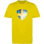 Comedy Shirts - Schweden Trikot - Wappen: Groß - W