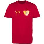Comedy Shirts - Spanien Trikot - Wappen: Klein - Wunsch - Jungen Trikot - Rot/Gelb Gr. 134-146