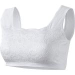 Weiße Bestickte Elegante BHs aus Baumwolle enganliegend für Damen Größe M 