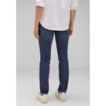 Indigofarbene Casual Street One Slim Fit Jeans aus Denim für Damen Größe XS für den für den Herbst 