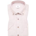 Elegante Kurzärmelige Eterna Button Down Kragen Shirts mit Tasche aus Twill für Herren Übergrößen für den für den Sommer 