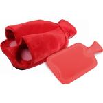 Rote bader Wärmflaschen aus Fleece 