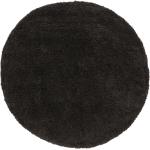 Dunkelgraue Moderne Rugvista Runde Shaggy Teppiche 150 cm aus Polypropylen 