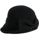 Schwarze Glockenhüte aus Wolle für Damen Größe M für den für den Winter 