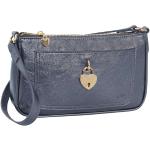 Blaue NBA Mini Handtaschen mit Reißverschluss aus Kunstleder mit Außentaschen für Damen mini 