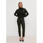 Schwarze Comma 7/8-Hosen & Knöchelhosen mit Reißverschluss aus Denim für Damen 