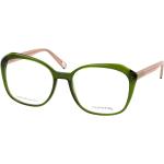 Grüne Comma Quadratische Kunststoffbrillen für Damen 