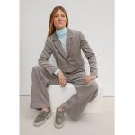 Reduzierte Graue Comma Mini Blusenblazer mit Knopf aus Polyester für Damen 