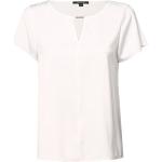 Weiße Business Comma Rundhals-Ausschnitt Blusenshirts & Schlusen mit Cutwork für Damen Größe XS 