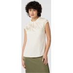 Sandfarbene Comma Blusenshirts & Schlusen aus Polyester für Damen Größe L 