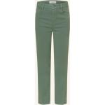 Grüne Casual Comma Casual Identity Stoffhosen mit Reißverschluss aus Baumwolle für Damen Größe M 