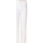 Weiße Casual Comma Casual Identity Straight Leg Jeans mit Reißverschluss aus Baumwolle für Damen Größe S 